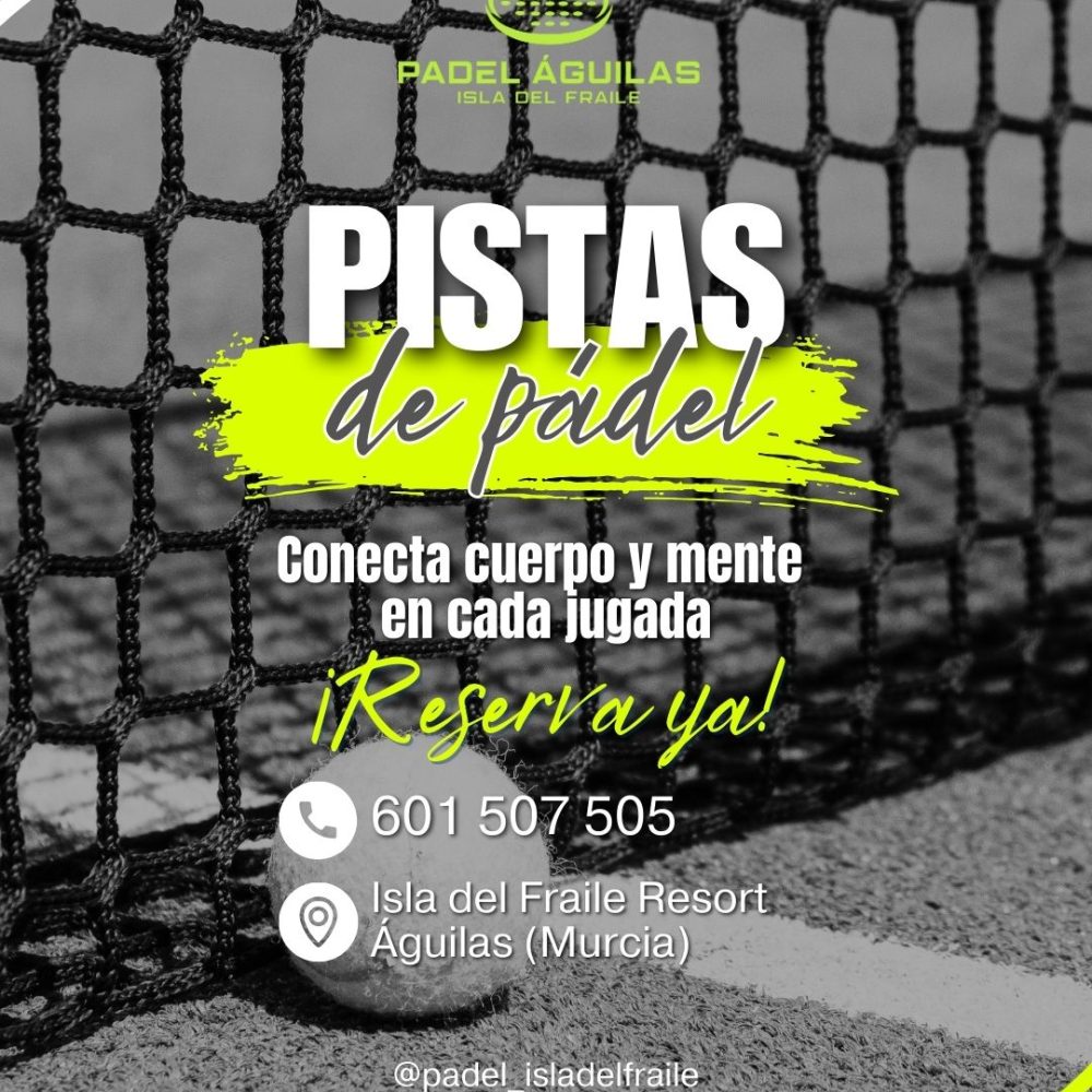 Post Instagram Turnos canchas de pádel Deportivo Azul